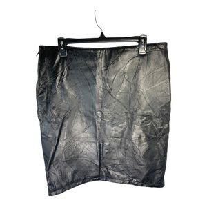 90’s does 70’s Leather Patchwork Skirt